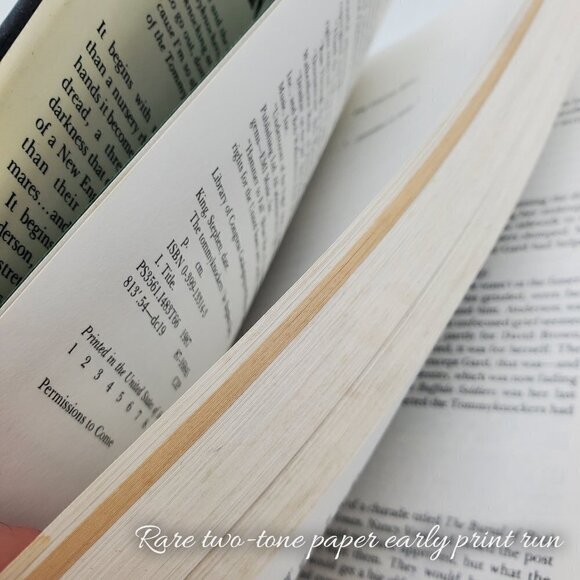 Stephen King Tommyknockers First Edition 2nd State Red 1987 'Permissions' Book - Picture 5 of 12